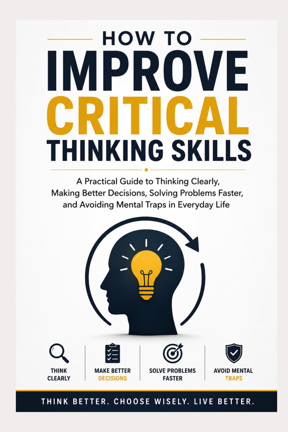 How To Improve Critical Thinking Skills: A Practical Guide to Thinking Clearly, Making Better Decisions, Solving Problems Faster, and Avoiding Mental Traps in Everyday Life