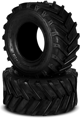 SUNROAD 26x12.00-12 - Llantas de tracción para tractor de jardín y césped, neumáticos agrícolas 26x12.00-12 4 capas, paquete de 2
