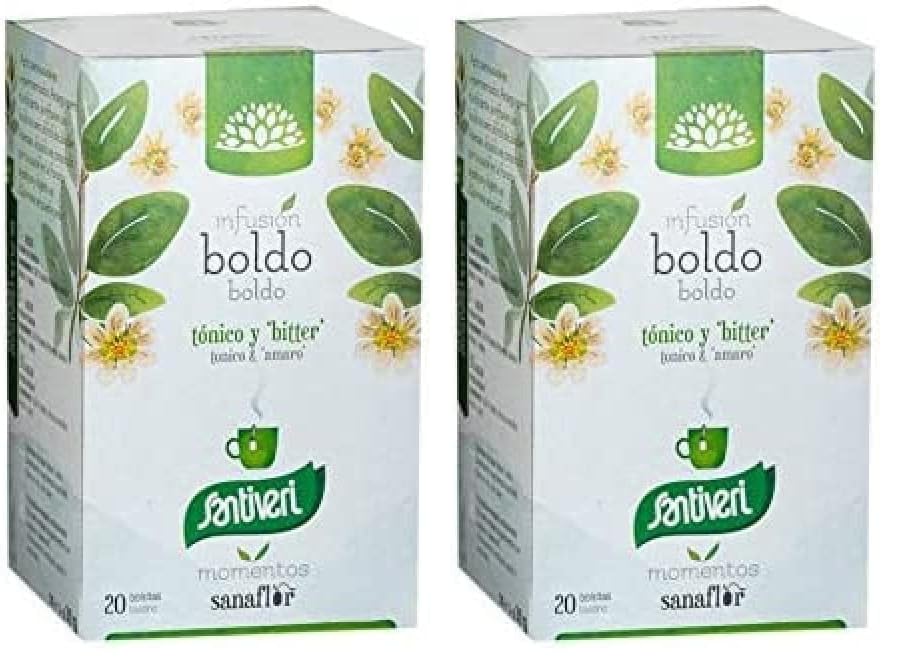 Santiveri - Sanaflor infusión de boldo - 20 bolsitas (Paquete de 2)