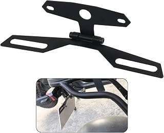 Motorcycle License Plate Bracket,Adjustable Butterfly Motorcycle License Plates Holder for Licenses Plate Tail Light Fixing,Universal Motorcycles Accessories Motorcycles Plates Mount