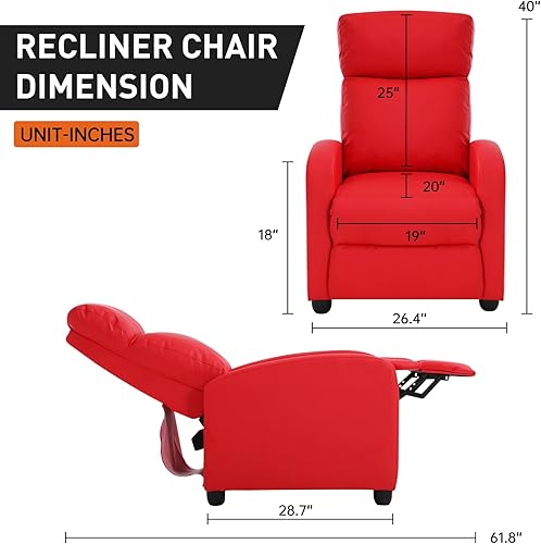 Miniatura 2 de Silla reclinable de masaje para sala de estar, sofá individual, silla de lectura ajustable, moderna y ergonómica reclinable, silla de club, asiento