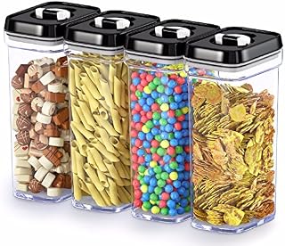 DWËLLZA KITCHEN Airtight Food Storage Containers with Lids – 4 Piece Set/All Same