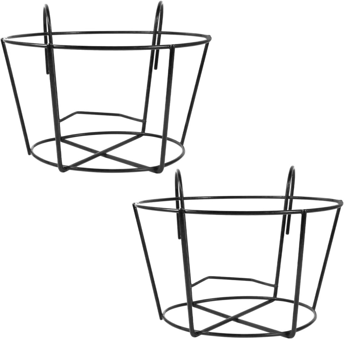 GANAZONO 2pcs XL Hanging Flowerpot Bracket Plant Pot Holder for Space-Saving Wall Decor Creative Design for Balcony Garden Kitchen Windowsill