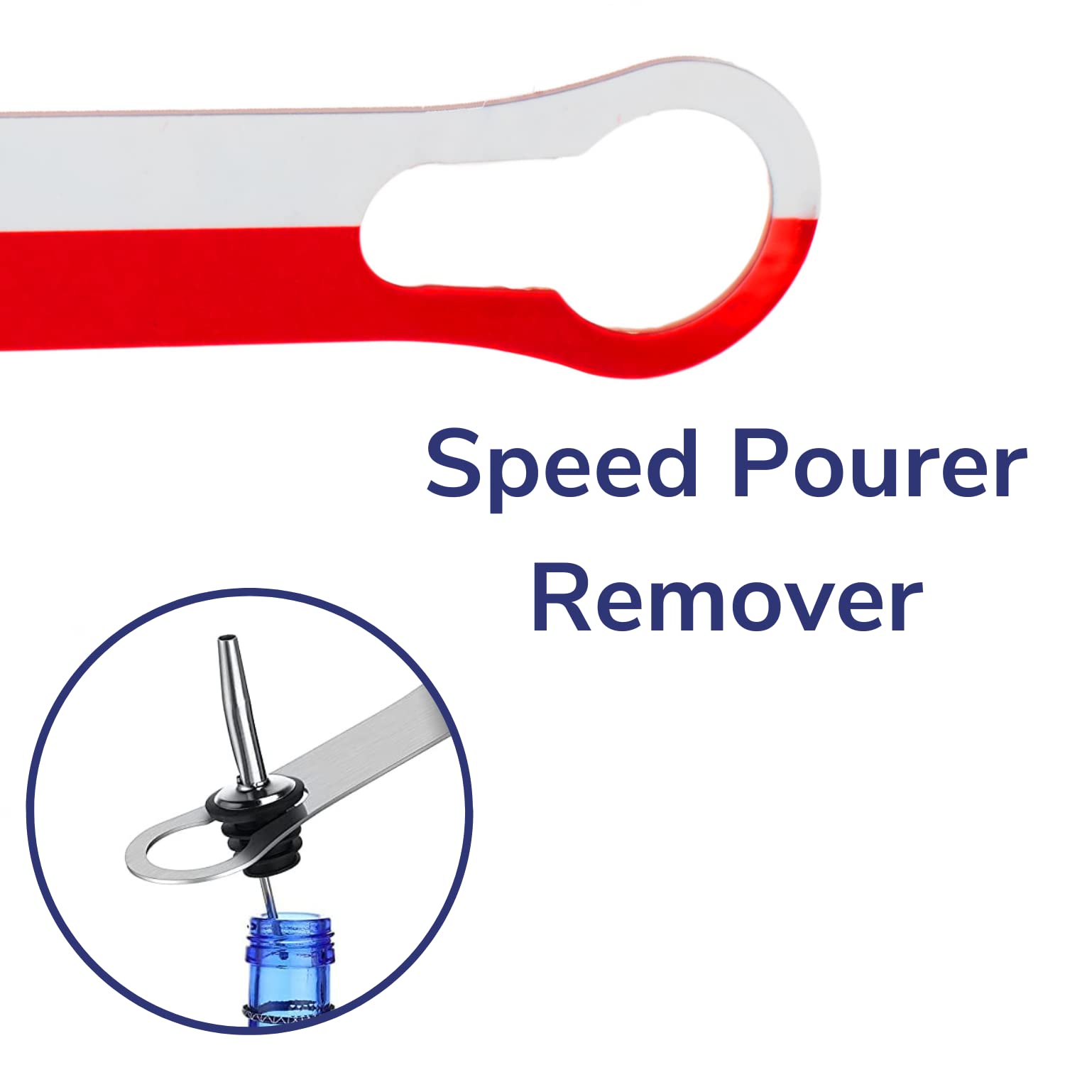 Mr. Tonic Texas Flag Bottle Opener, Church Key for Soda, Beer, Liquor bottles, and other Drinks – Built with Drink Pourer Remover