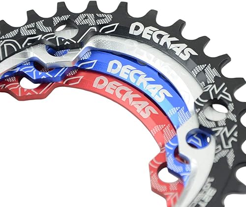 Miniatura 6 de hemeraphit bicicleta de montaña – Plato único aluminio estrecho de ancho Chainwheel BCD 104 mm. 32T 34T 36T 38T reparación bicicleta partes