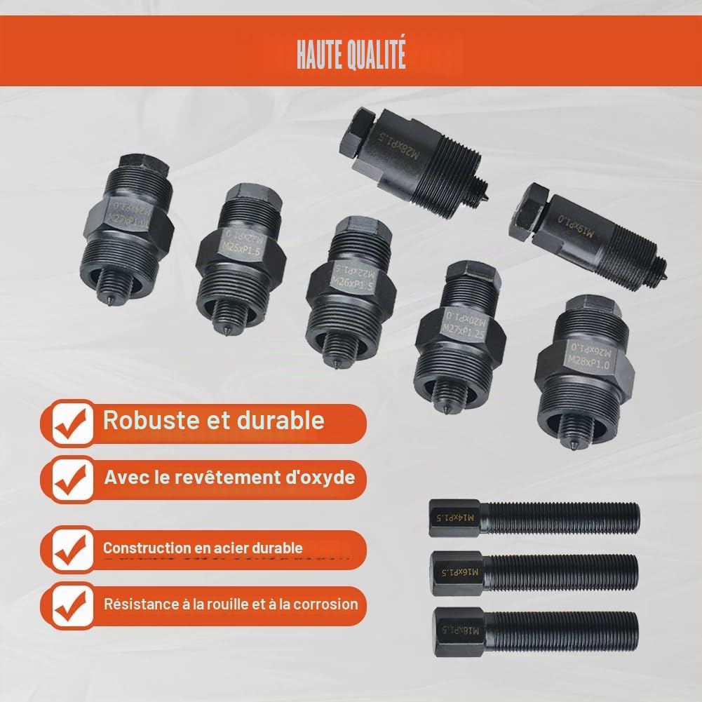 Ensemble d'outils universels d'extraction de Volant d'inertie de Moto 10 pièces pour Moto Dirt Bike ATV Compatible avec Yamaha Kawasaki Honda Suzuki