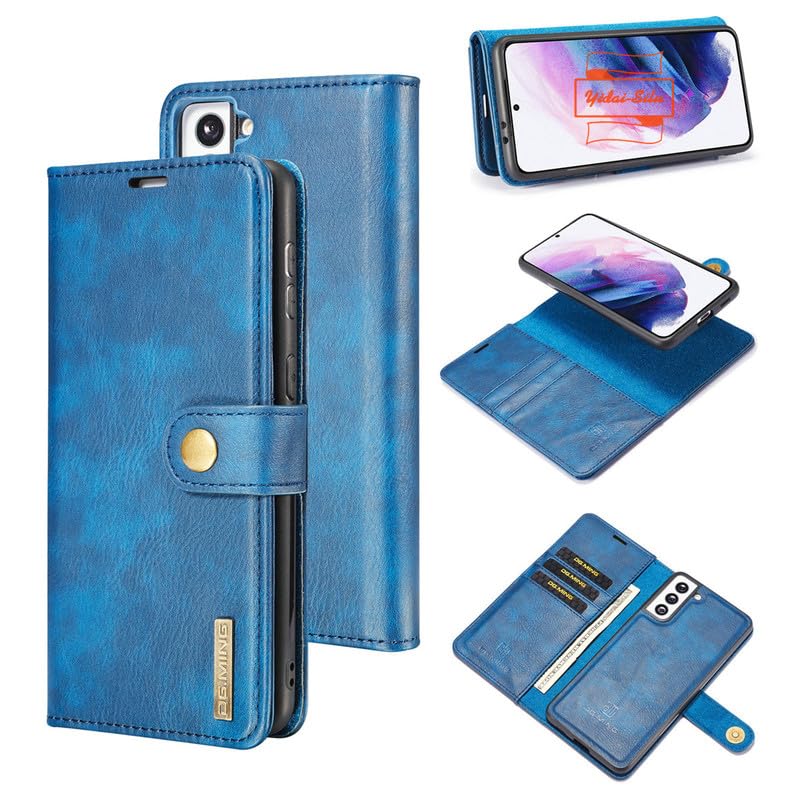 Coque pour Google Pixel 6 antichoc en cuir bleu pour vos déplacements