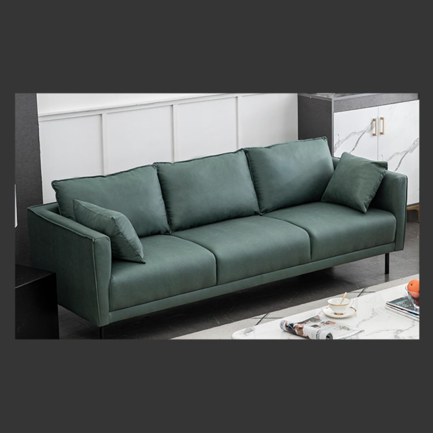 そふぁはるき専用 2人用布張りソファ(ルッキ2KD BL MBR) <N>(2人掛け ブルー