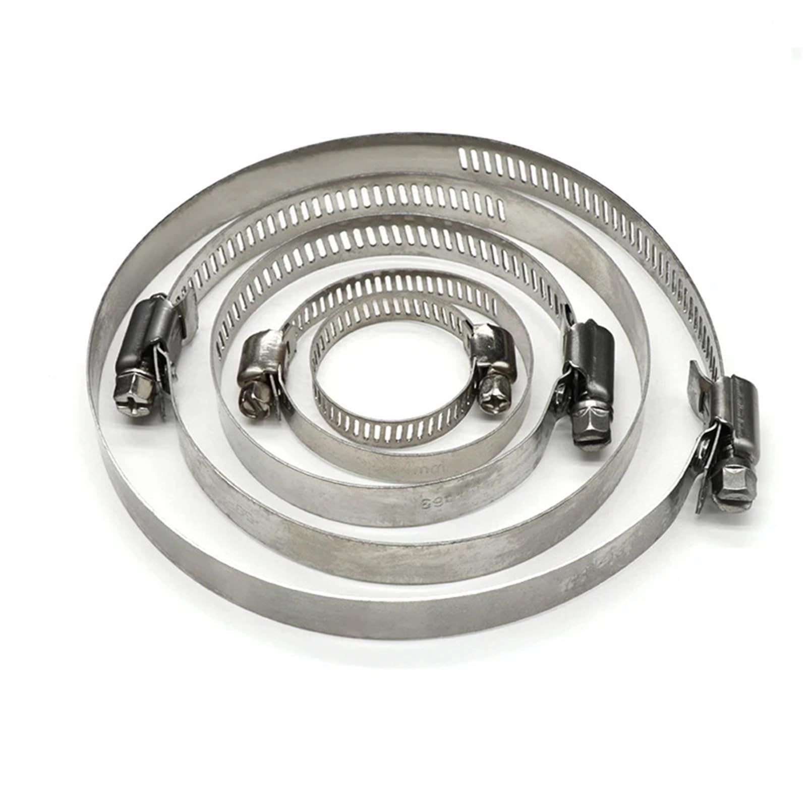 Rohrschellen Edelstahl-Schlauchschellen Durchmesser 8 mm ~ 120 mm Auto-Kraftstoff-Schneckenantriebsclip Festes Werkzeug(19-29mm x 5pcs)