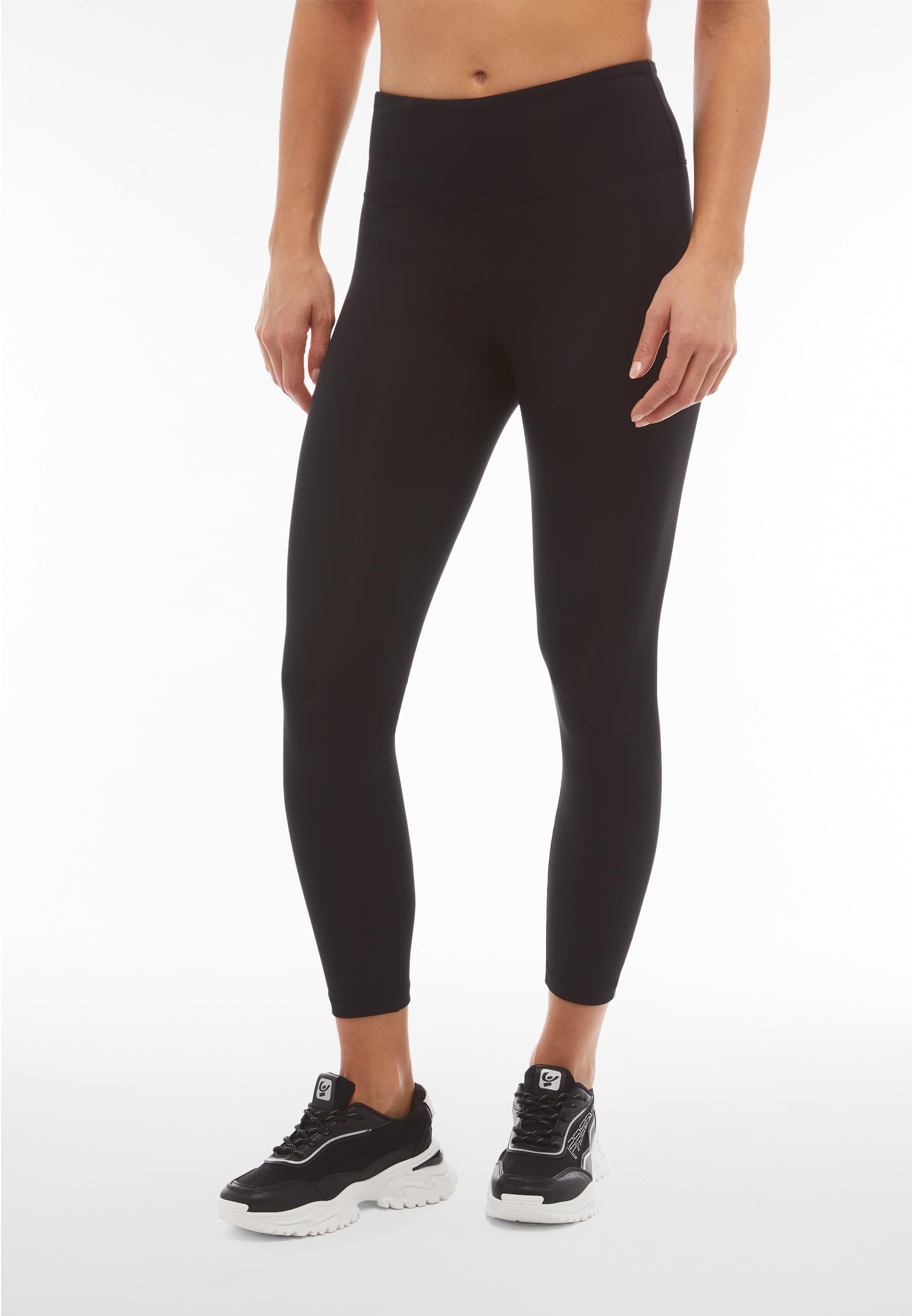 FREDDY - Leggings Donna Fitness 7/8 Vita Alta In Tessuto Tecnico,