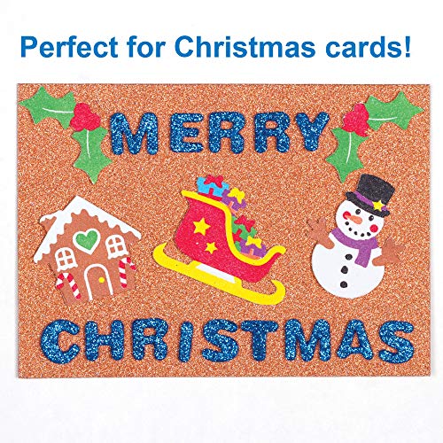 Baker Ross Schuimrubberen stickers voor Kerstmis (120 stuks), feestelijk knutselen voor het hele gezin, AT302… - Image 5