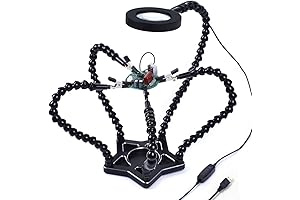 NEWACALOX Soldering Helping Hands with Magnifying Glass