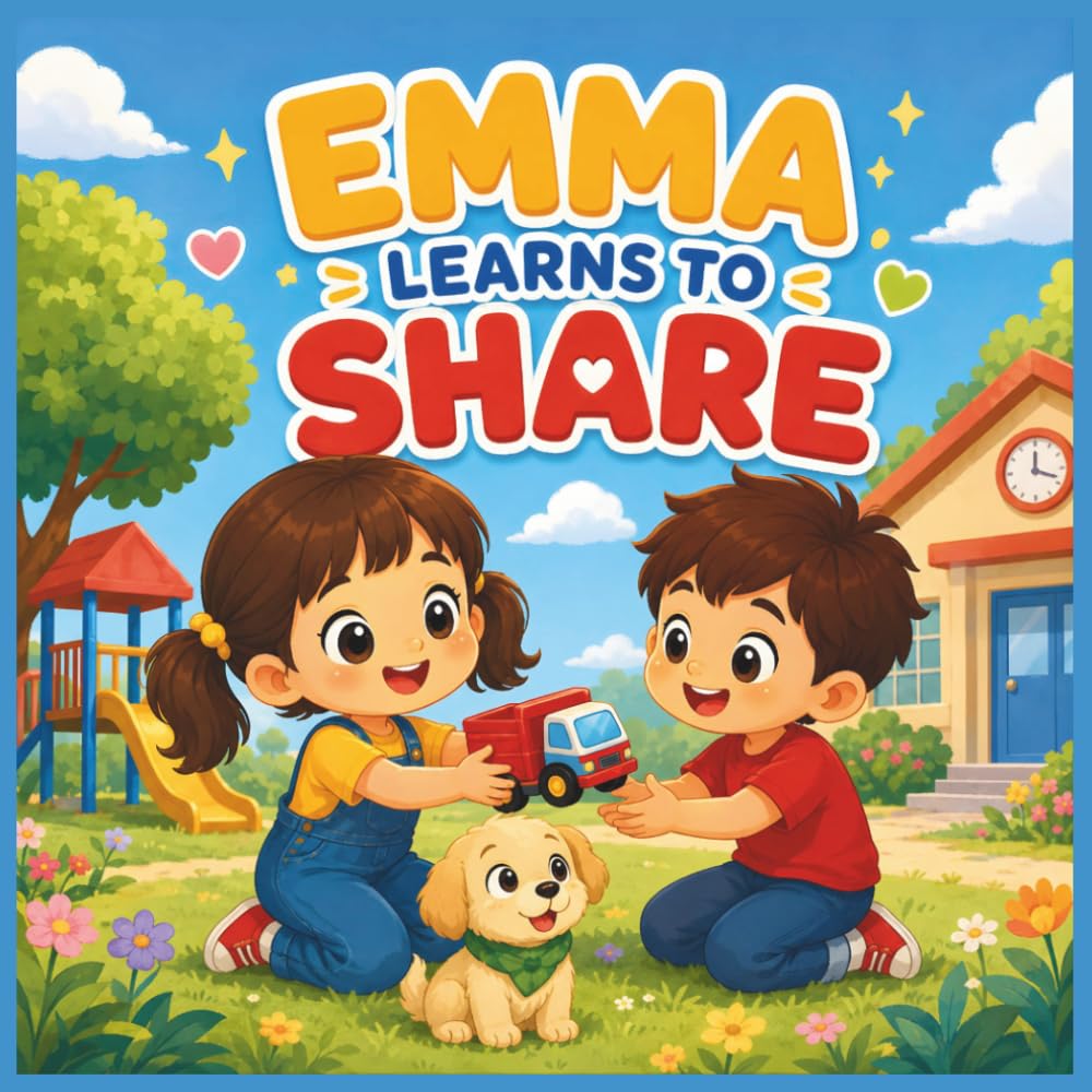 Emma Learns to Share Picture Book: A Social-Emotional Learning Story About Sharing, Kindness, Friendship & Taking Turns for Ages 3–7
