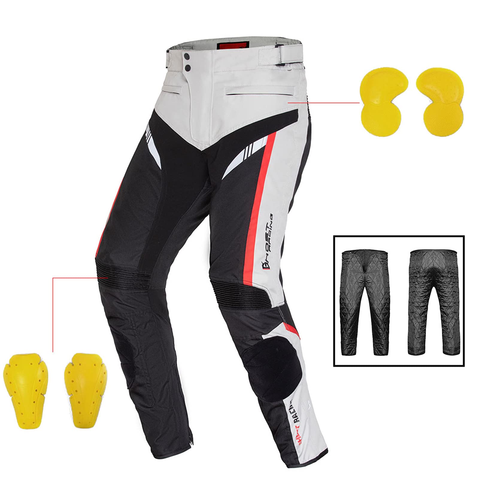 Pantaloni Jeans Moto Uomo | Pantaloni Moto Uomo | Jeans Uomo Moto con Protezioni | Pantaloni Moto Biker Rinforzato | Pantaloni da Motociclista | Jeans Uomo Moto Biker