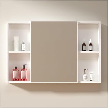 Mirror Cabinet for Bathroom,led Bathroom Mirror,Bathroom Mirror cabinets,Bathroom Mirrors Wall Mounted,Bathroom Mirror with Storage,Anti-Fog,Bathroom MirrorA,W50*H62cm/W19.7*H24.4in