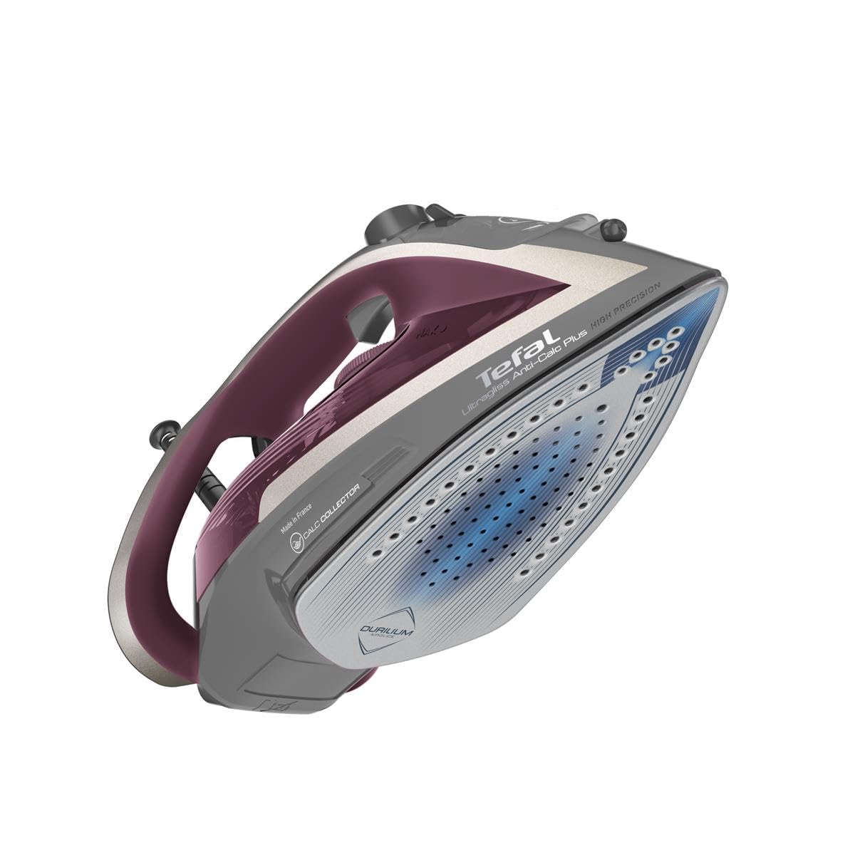 Tefal Ultragliss Anti-Calc Plus FV6840E0 Fer à Repasser Fer à Vapeur 2800 W Violet, Argent