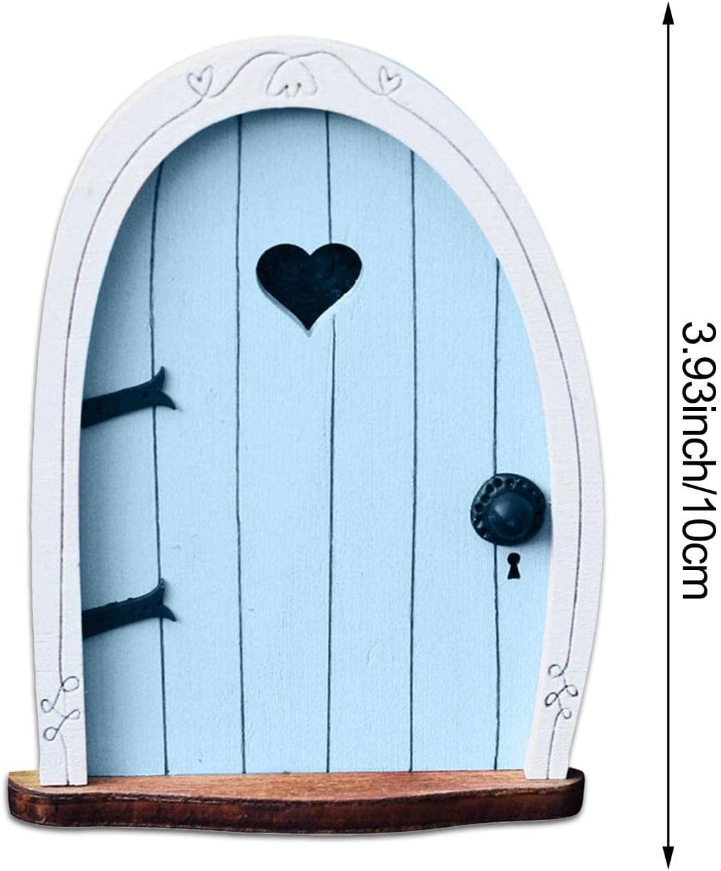 エルフドア 妖精の扉 木製のミニチュア妖精の家のドア カントリーハウスの妖精のドア ドールハウス ガーデンフェアリードアの彫像 21激安通販 木の幹の庭の庭の装飾のため