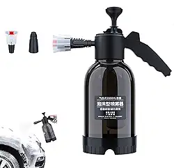 Pulverizador de espuma com bomba de 2l, nova atualização, lavagem de carro, pulverizador de bomba de espuma para limpeza doméstica, rega de jardim # preto