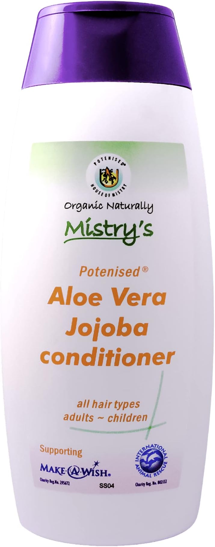 Mistry's Aloe Vera Jojoba Conditioner 200ml - Natural Hair Care, Gentle, Strengthening & Nourishing - Suitable for All Ages and Hair Types, Additive Free, Vegan,