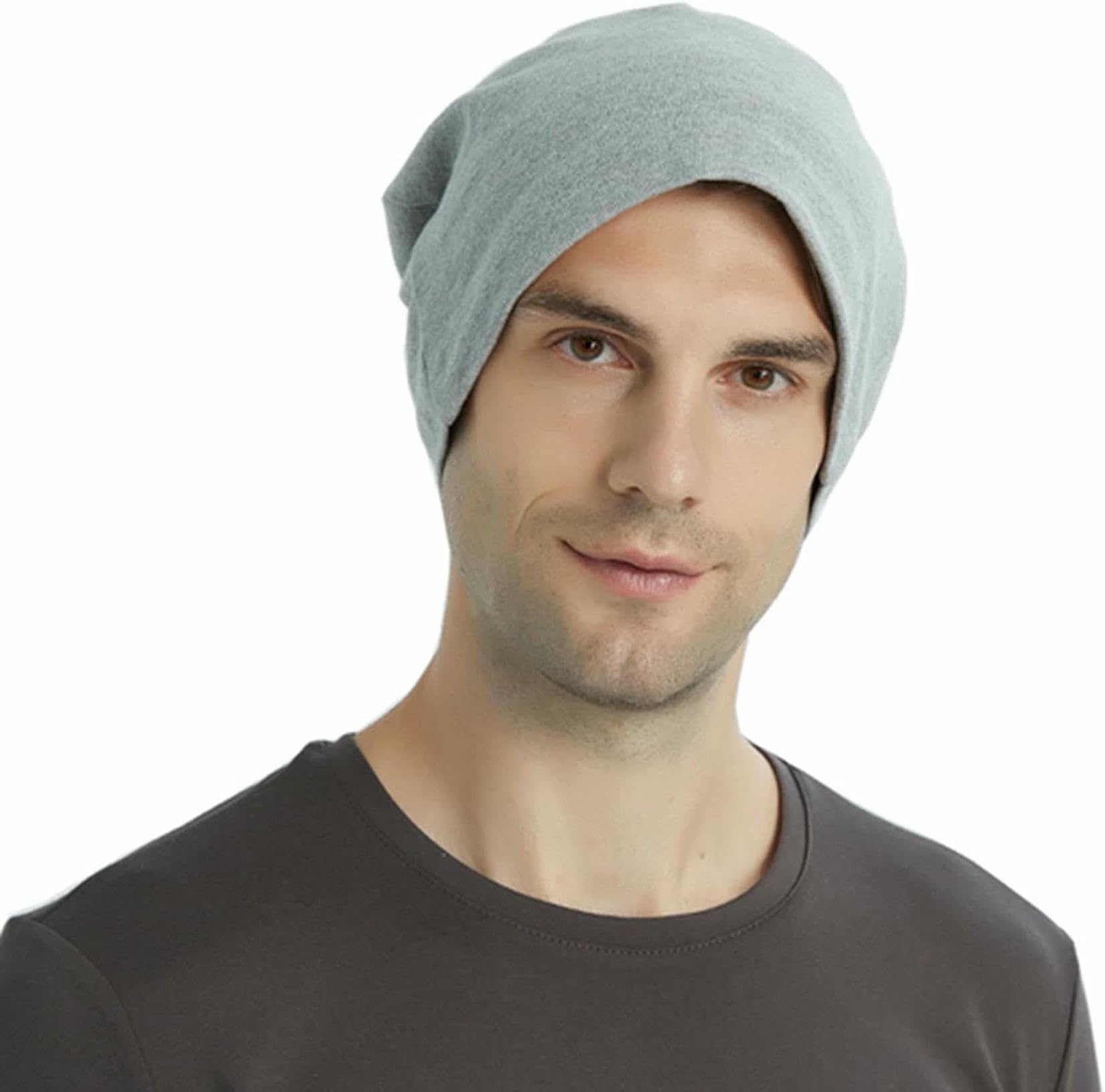 Chapeau de protection avec blindage EMF en fibres argentées contre les ondes RF