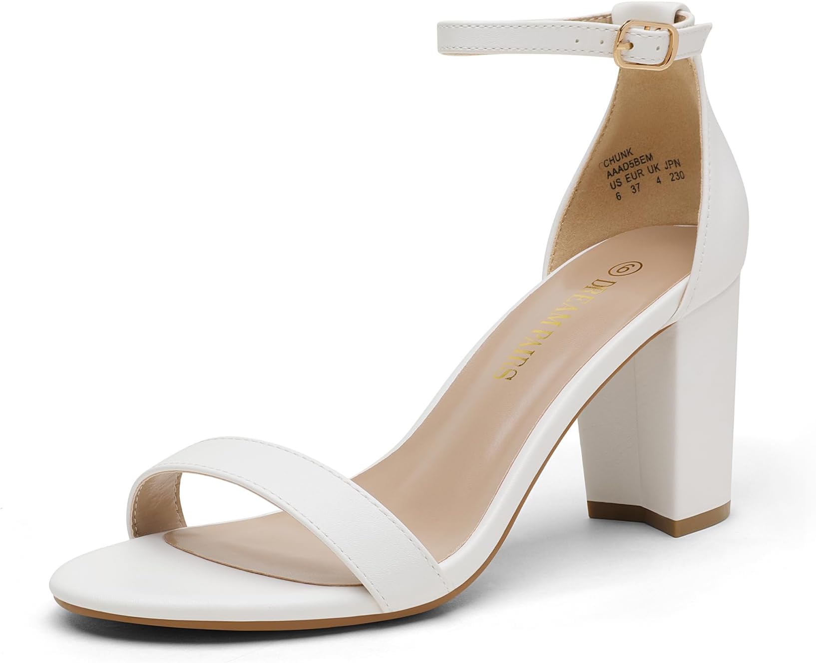 Women's Chunk Low Heel Pump Sandals