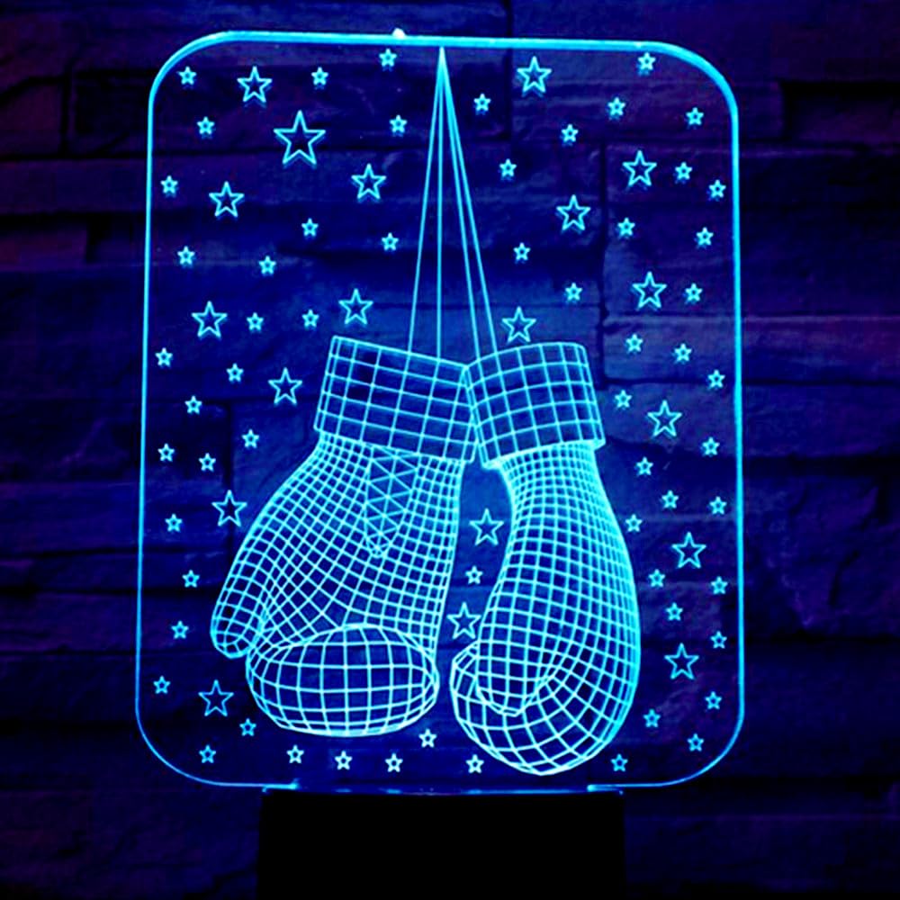 Nastrojowe światło 3D, 7 kolorów, nastrojowa lampa dotykowa, USB, biurko, prezent na imprezę, urodziny
