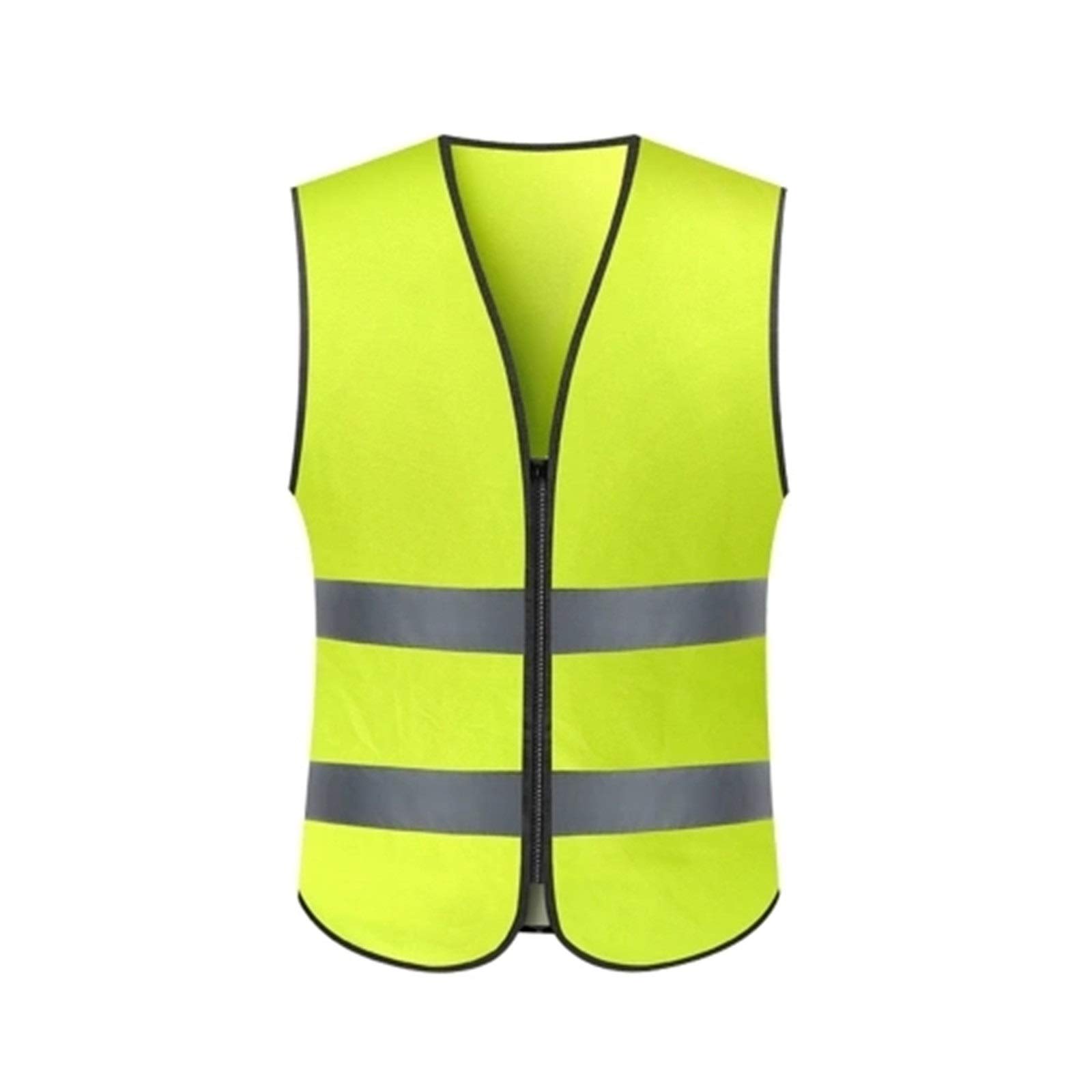 Chaleco Reflectante Chaleco de Seguridad Reflectante Alta Visibilidad Ropa Trabajo para Uso en Exteriores(Fluorescent Yellow)