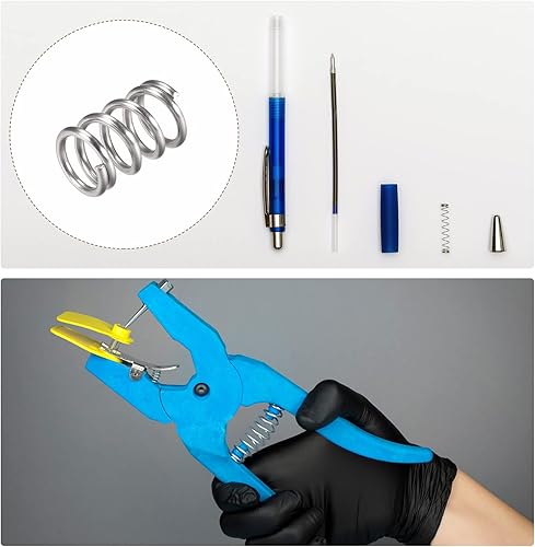 Miniatura 49 de METALLIXITY Resortes de compresión (0.020 x 0.118 in de diámetro exterior, 0.787 in de longitud libre) 20 unidades, resorte de extensión de acero