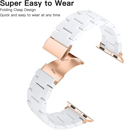 Miniatura 3 de Correa de reloj de resina ligera para Apple Watch Band de 1.772 in 1.732 in 1.654 in 1.929 in, pulsera de moda para mujeres y hombres, correa de