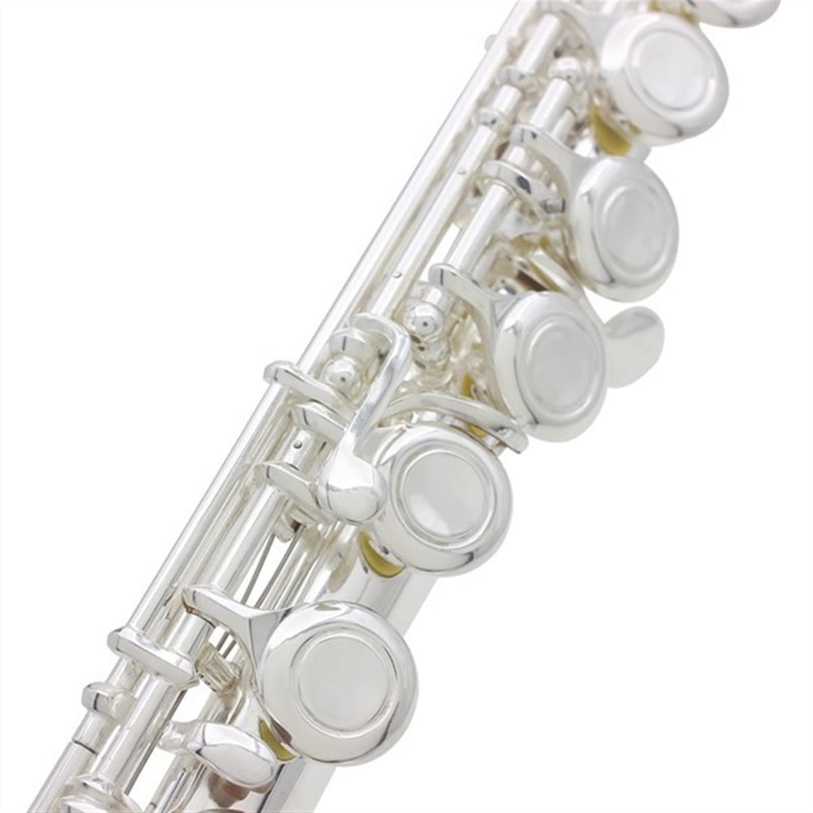 ZUZU Flauta para Instrumentos De Viento Bañada En Plata Y Cobre- níquel Flauta En C De 16 Orificios Más Estuche De Cuero Kit Flauta