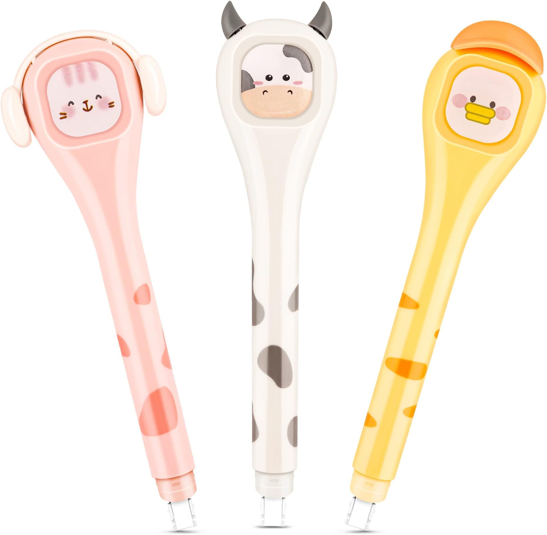 MAKINGTEC White Out Correction Tape Pen, Cute Dry White Out Pen, with Easy to Use Pen Shaped Applicator, for School Home Office Students Kids, Instant Correction Supplies