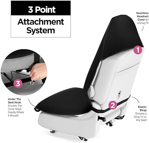 Miniatura 2 de lebogner Funda Impermeable para Asiento de Automóvil con Toalla Antisudor para Después del Gimnasio, Entrenamiento, Correr, Natación, Playa y