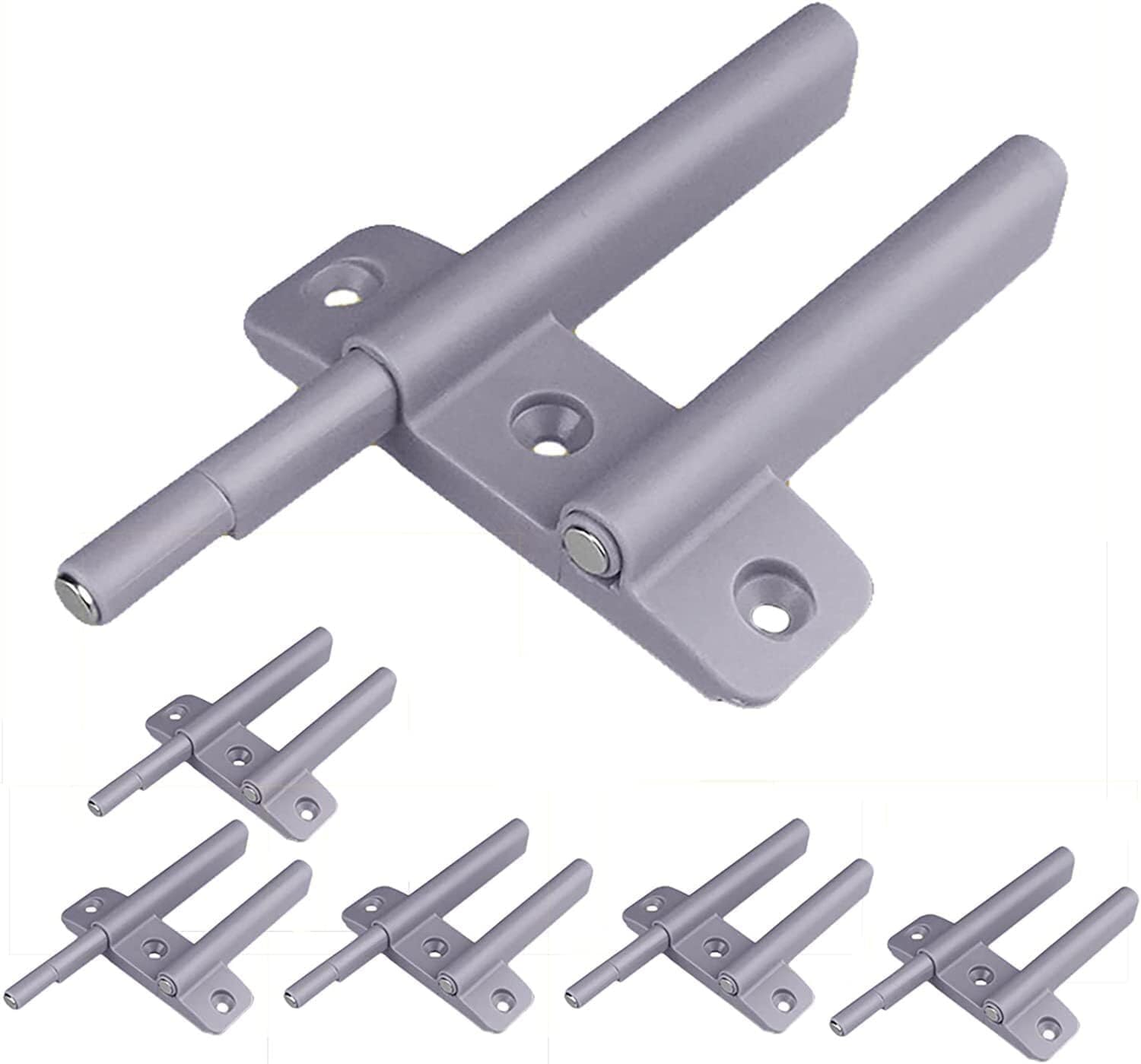 Magnetic Cabinet Push Open Latch, Magnetic Door Catch,Drawer Closer,5pcs Catches Latches, Push