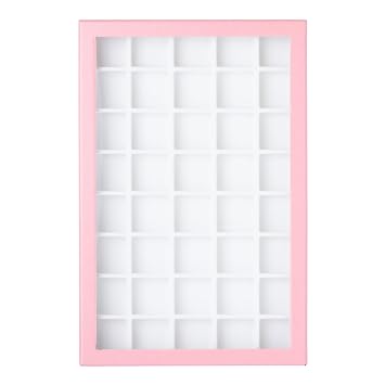 10055PK Lime Loose Case, Paper Box, Transparent Lid, Pink, 7.6 x 11.4 x 0.9 inches 193 x 290 x 24 mm