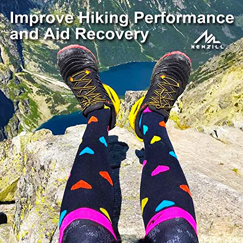 Image of NEWZILL Medical Compression Socks for Women & Men, 20-30 mmHg Knee-High Support for Circulation, All-Day Comfort for Work Travel Running Cycling and Fitness