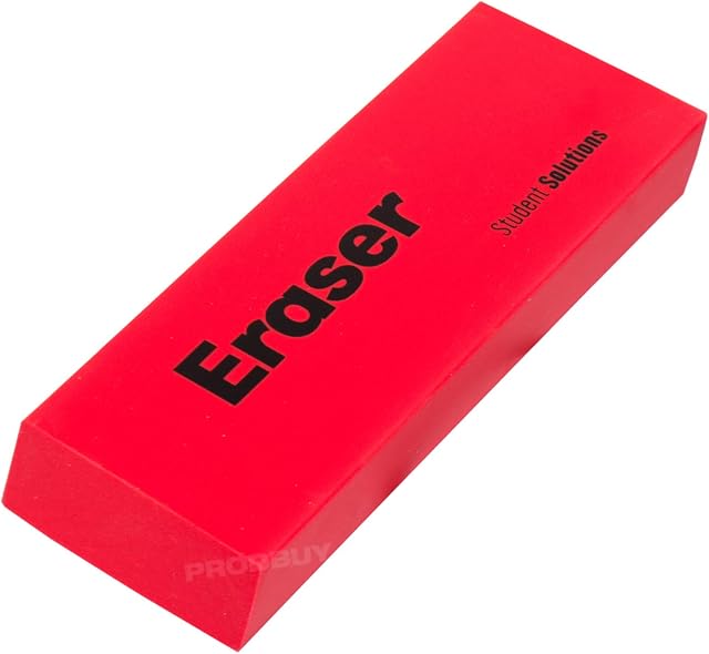 Giant Jumbo Colour Eraser 13.5cm x 5cm (Red)