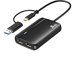 Laptop Docking Station Dual Monitor, LIONWEI 13-in-1 USB C Hub with 4K 2 HDMI, DP, Ethernet, 5 USB A/C 3.1/2.0, 100W PD, SD/TF, Audio, USB C Hub Multiport Adapter for Dell/HP/Lenovo/Surface