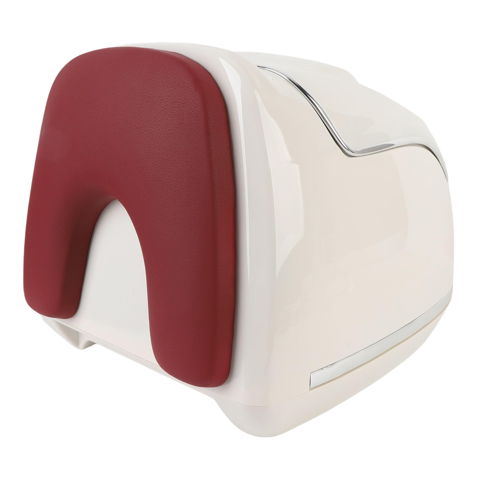 Motorrad-Topbox, Wasserdicht, 38 L, Universell Passend für Helm, Aufbewahrung, Motorrad-Heckbox für Fahrerausrüstung (Weiß)