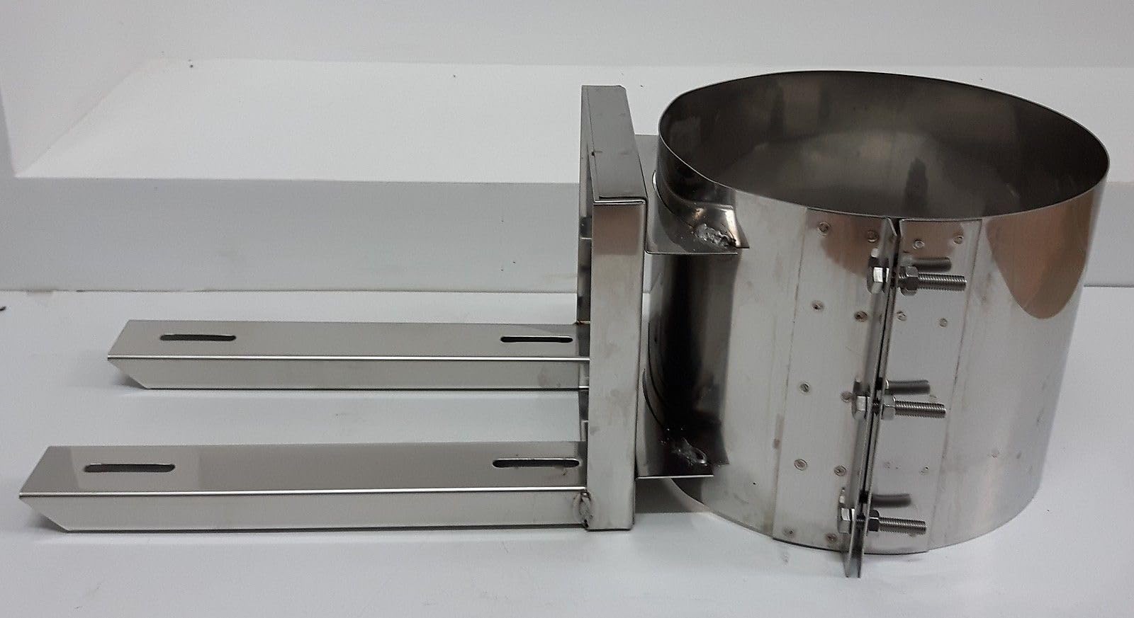 Soporte de fijación para vaso de expansión en chimenea de acero inoxidable, varios diámetros (Diámetro 200 mm)