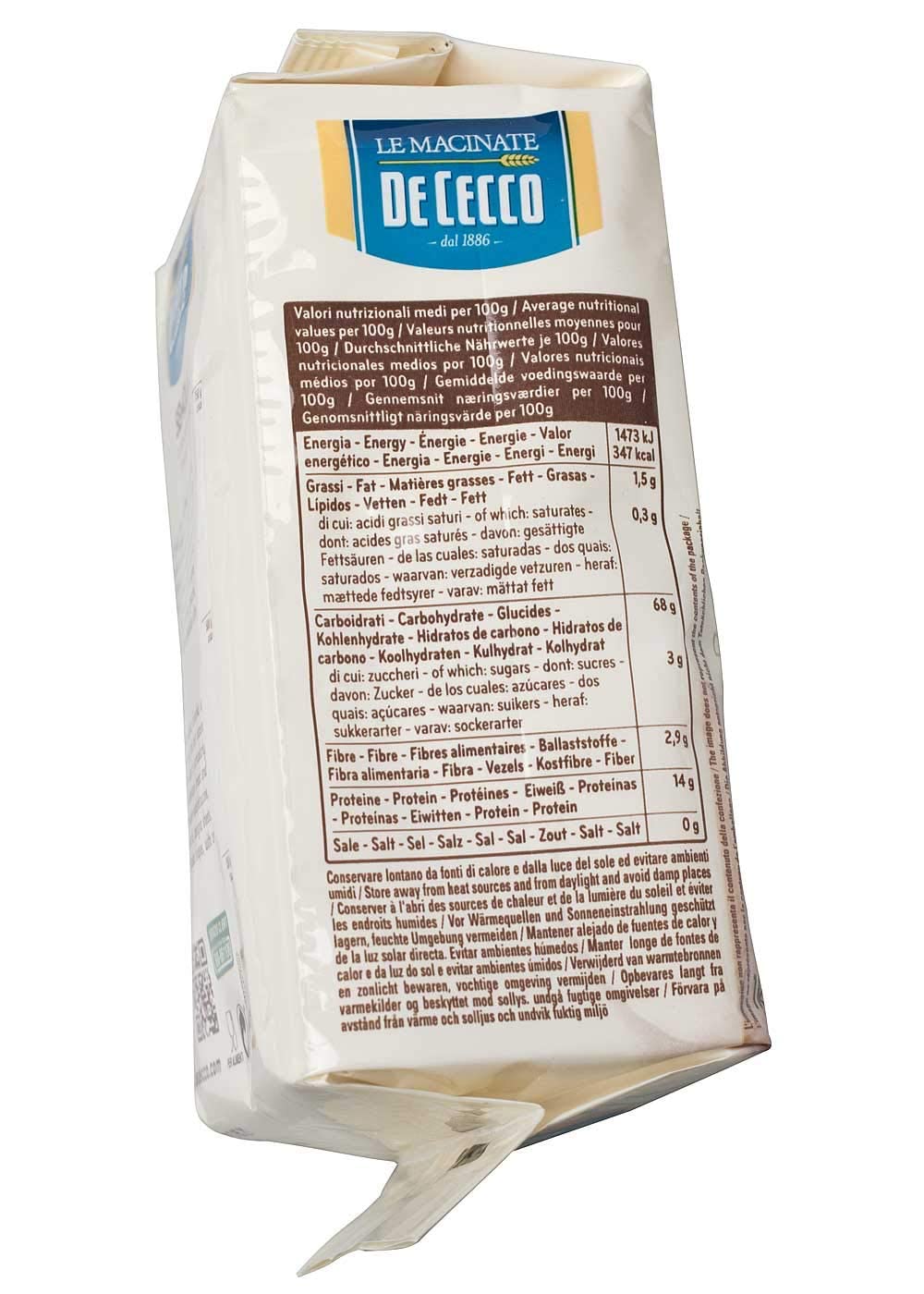 Semola di Grano Duro De Cecco N°176 Semola di Grano Graines de blé dur 10 kg 10 x 1000 g