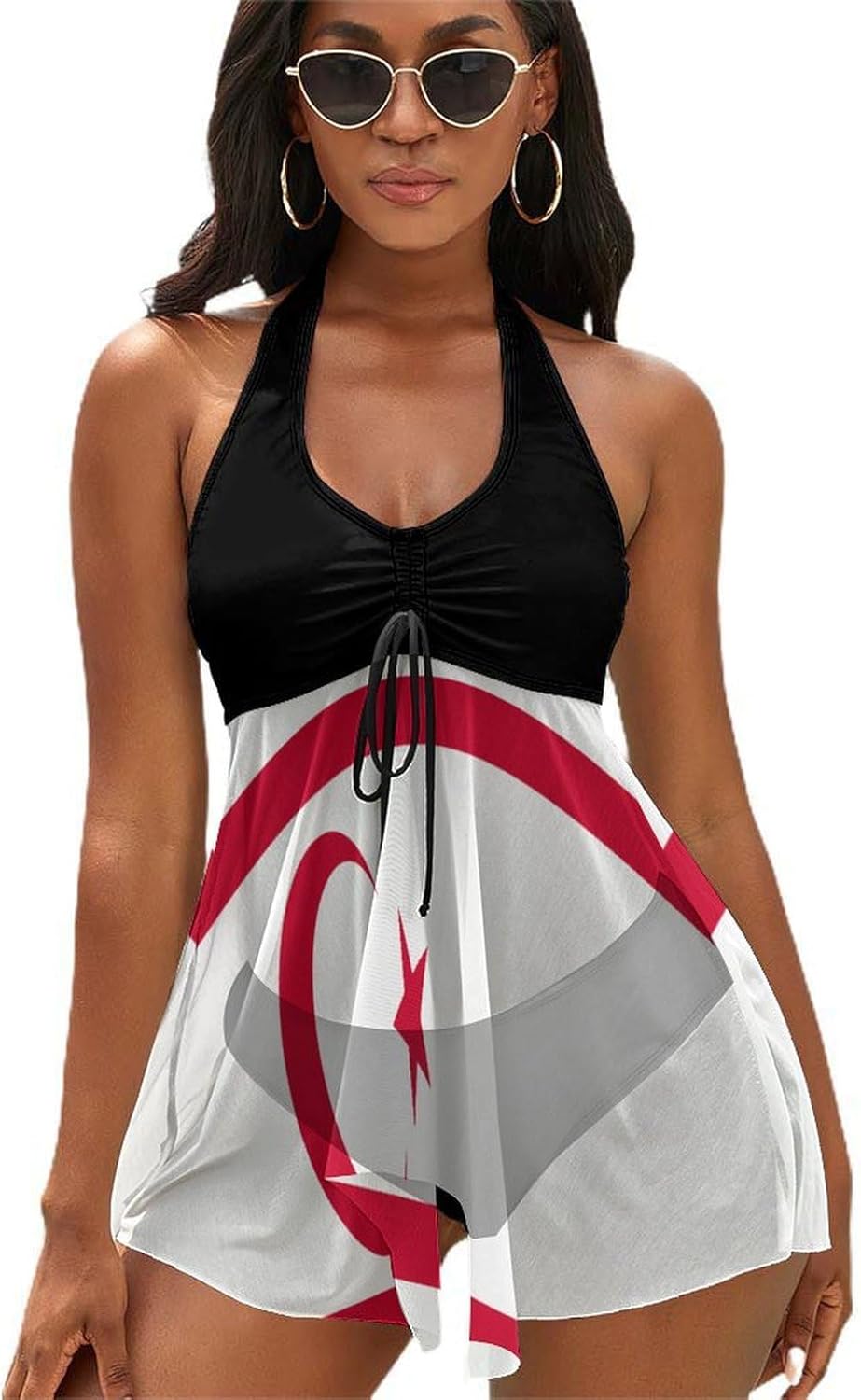 Women's 2 Piece Swimsuit Uganda Flag Adjustable Strap Swimwear Summer Beach Bathing Suits for Womens