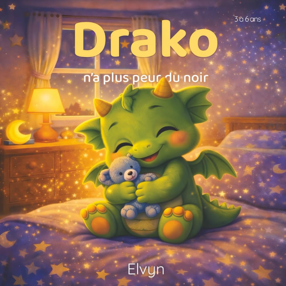 Drako n’a plus peur du noir: Une histoire douce pour aider les enfants à aimer la nuit