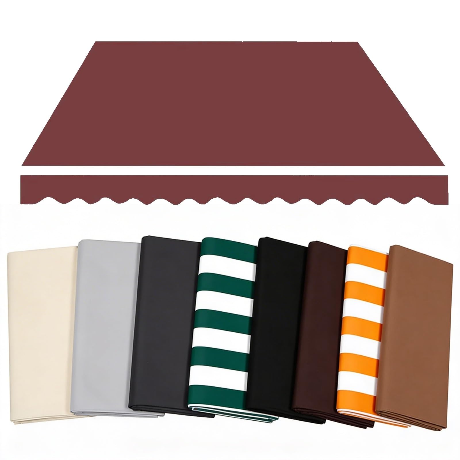 Auvent de porte rétractable rouge pour protéger votre terrasse du soleil et de la pluie fine