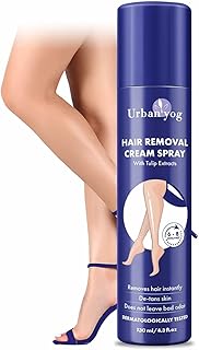 Urban yog Hair Removal Cream Spray for Women | Painless Body Hair Removal Spray for legs, hands, underarm &amp; back (130 ML, ...