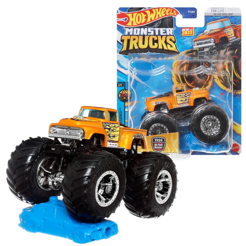 Mattel Monster Trucks | Hot Wheels | 1:64 Die-Cast Vehicles | Cars, Vehicle: 1956 Hi Tail Hauler — image 1