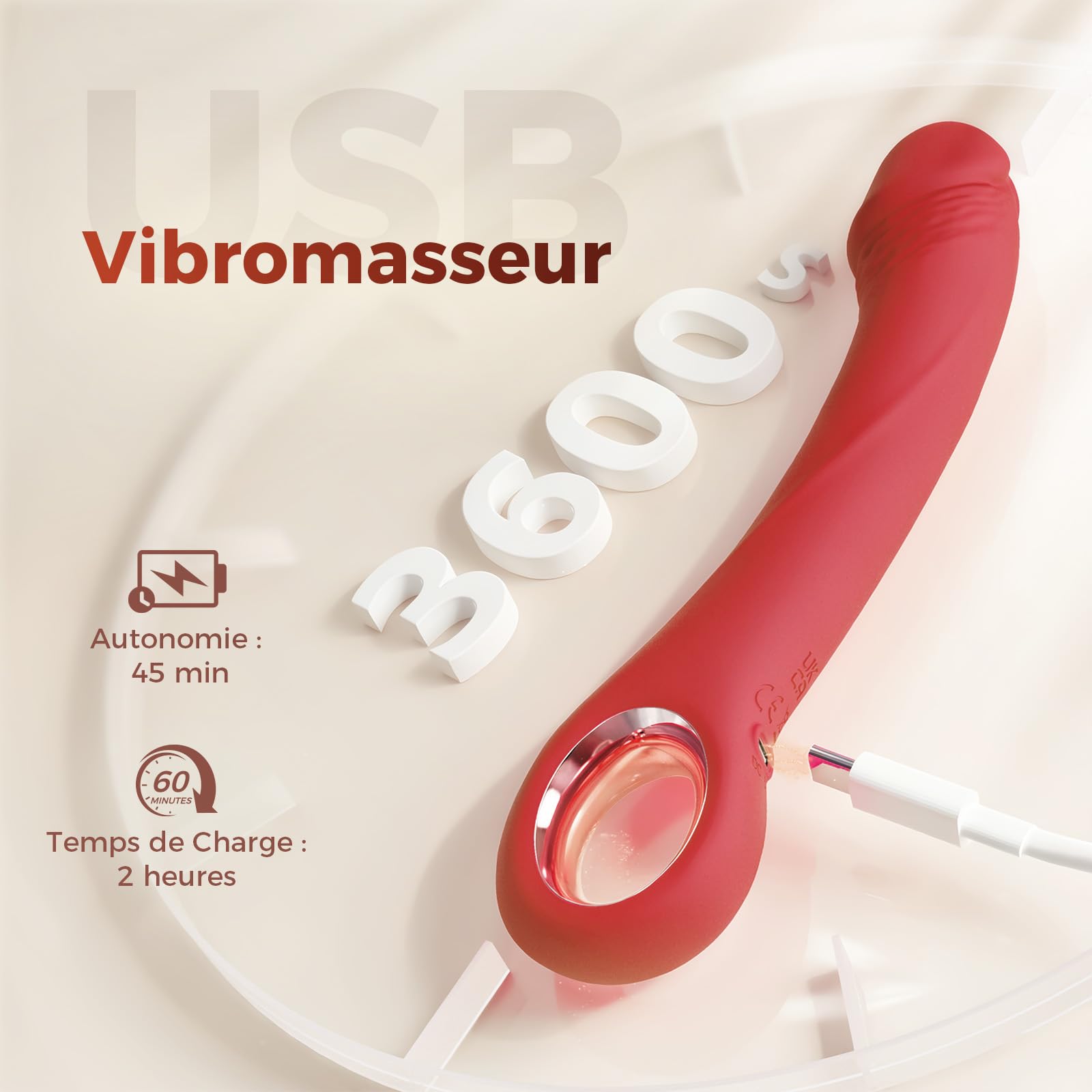 Gode Vibromasseurs Feminin Clitoridien va et vient Sex Toys, 7 Modes Poussées & 10 Vibrations Silencieux Silicone Vibromasseur Sextoy, Gode femme Sex Vibro, Vibrateures Sextoyse Couple Plaisir