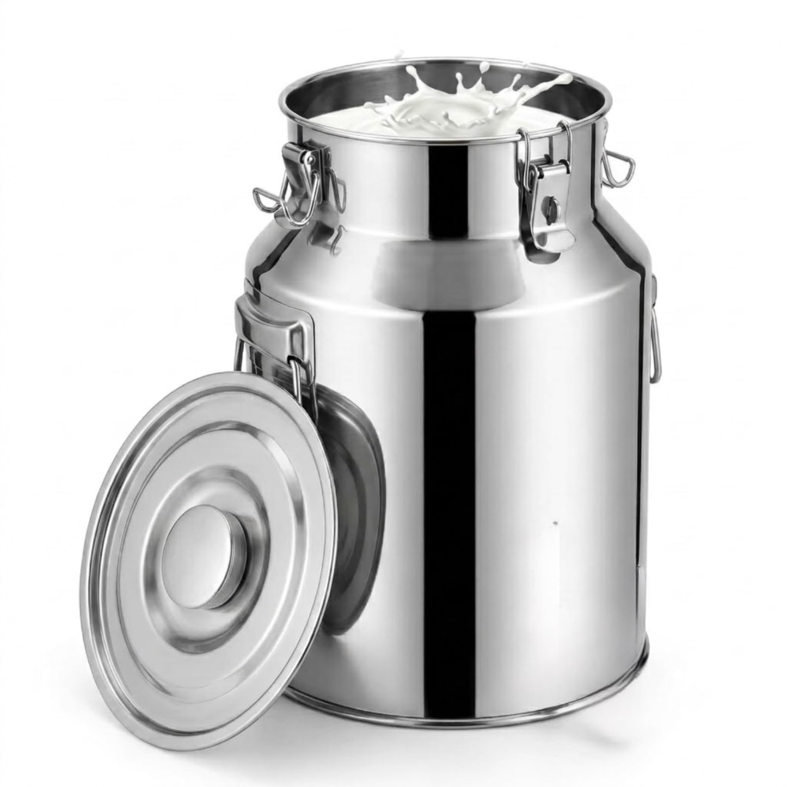 Jarra de Leche Acero Inoxidable, 5-88L Lechera Cubo Sellado