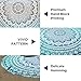raajsee Aqua Blue Round Beach Tapestry Hippie/Boho Beach Blanket Mandala/Indian Cotton Throw - Round Tablecloth/Home Decor/Indie Rug Yoga Mat Meditation Picnic Rugs 178 CM / 70 INCHE Circle