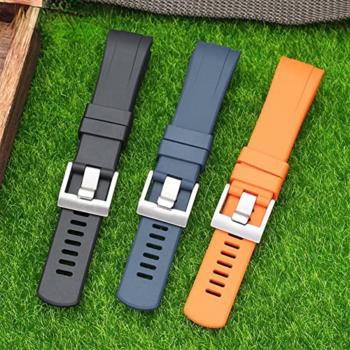 Correa de goma para reloj hombre 22mm compatible con Seiko Abalone SRPC25J1 5