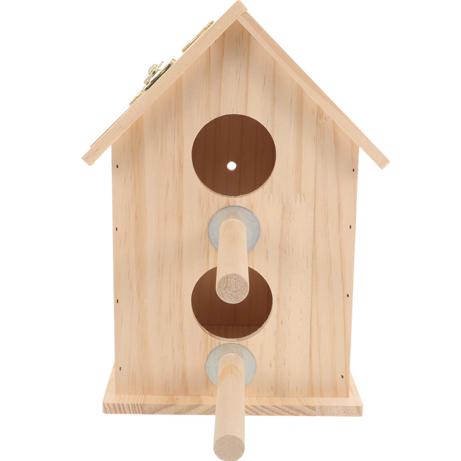 Nido de Pájaro de Madera para Descanso y Cría, Caja Colgante